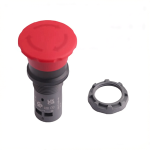 Bouton d'arrêt d'urgence compact authentique CE4T-10R-02, tête champignon rouge 40 mm, 2 contacts NC, IP69K/IP20, en stock - Product Image 2