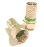 Conector F tipo Twist On para antena satélite de TV, Cable Coaxial, RG59/RG6