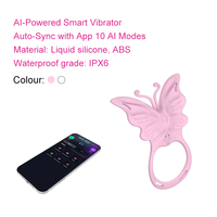 Vibromasseur papillon AI APP Control avec silicone portable