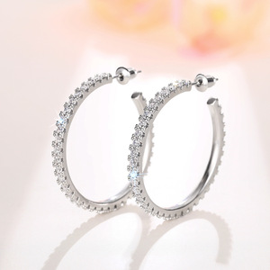 Orecchini a Cerchio per Donne, Stile Semplice da Vacanza, Accessori per Orecchie per Uso Quotidiano - Product Image 2