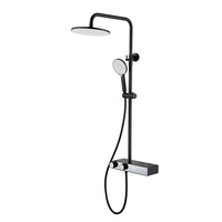 Fournisseur chinois de luxe au design moderne dans l'ensemble de douche murale à colonne apparente en laiton chromé avec bidet de pulvérisation