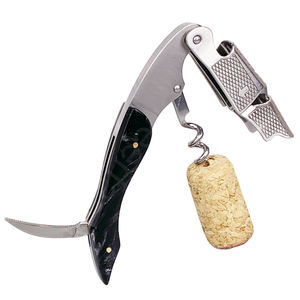 Pretty-abridor de botellas de vino 3 en 1, con mango de resina negra, tornillo de corcho con mango - Product Image 5