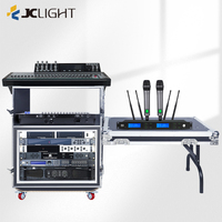 Flight Rack 12U/16U/20U en aluminium antichoc pour amplificateurs et équipement de studio, avec tiroir pour table de mixage DJ