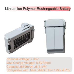 매빅 미니 4 프로/3/3 프로 드론용 지능형 비행 배터리 3850mAh 배터리, 47분 비행시간 - Product Image 5