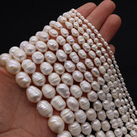 Perles d'eau douce naturelles 2-13 mm, perles blanches de haute qualité à trou droit pour la fabrication de bijoux, colliers DIY