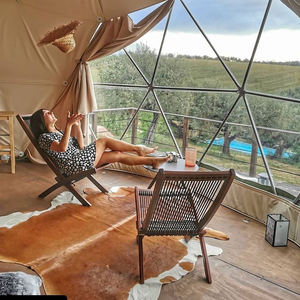 Tentes de glamping de luxe en plein air, dôme igloo noir pour les stations balnéaires - Product Image 4
