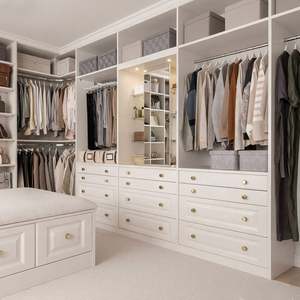 Sistemas de Organización de Armarios de Madera Contrachapada de Diseño Moderno de Alta Gama, Color Melamina, Nuevo Diseño, Armarios Abiertos para Proyectos - Product Image 2