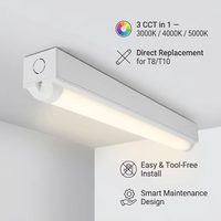 Barre lumineuse LED IP20 3CCT 60cm 120cm 150cm, couvercle PC dépoli commutable, alliage d'aluminium, garantie 5 ans, installation facile, pour écoles