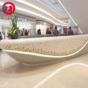 Bancone Bar in Acrilico Traslucido <span class=keywords><strong>con</strong></span> <span class=keywords><strong>Illuminazione</strong></span> <span class=keywords><strong>LED</strong></span>, Design Elegante e Lussuoso, Superficie Solida per Discoteca - Product Image 4