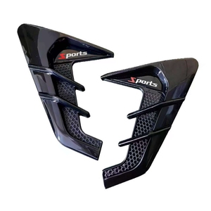 Universal Black TPU Sports <b>Clip</b>-On <b>Car</b> Side Air Vent Cover Fender Intake Trim Panel Exterior Styling Accessory Made China Model - Product Image 4