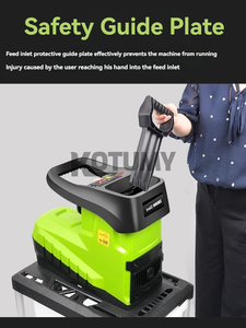 2800W elektrikli şube parçalayıcı yüksek güç kırma makinesi ağaç yaprak ahşap şube kırıcı elektrikli Pulverizer bahçe aracı - Product Image 5