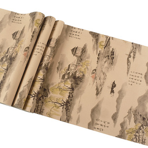 Papier <span class=keywords><strong>peint</strong></span> en soie personnalisé, décoration intérieure de chambre à coucher, avec fleurs et oiseaux, Style chinois, <span class=keywords><strong>peint</strong></span> à la main - Product Image 5