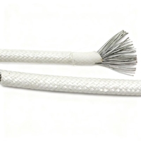 AGRP 2,5mm² Silikon-Glasfaser-Ummanteltes Kabel 600V 200 ° C Hochtemperaturkabel für interne Verkabelung für Hochleistungsgeräte