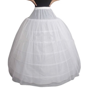 Sottogonna da Sposa Bianca in Crinolina con 4-6 Cerchi, Disponibile all'Ingrosso, per Donna - Product Image 5
