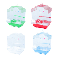 GESHIFNEG Cage à oiseaux en métal de couleur canari, simple, portable, petite, au design tendance, en vente