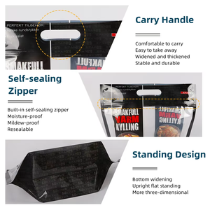 Kantong Plastik Kemasan Makanan Berkualitas Tinggi, Tahan Panas, Berdiri, dengan Ritsleting, untuk Kemasan Deli, Kantong Ayam Panggang - Product Image 3