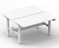 Bureau ergonomique moderne à 4 pieds, réglable en hauteur rapidement, manuel, pour position debout, montage facile, structure en fer, plateau en MDF, pour bureau