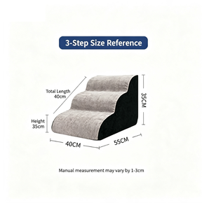 Escalier pour animaux de compagnie, rampe d'accès pour chien, éponge compressible, lit pour petit chien, marches pour Teddy, amovible et lavable - Product Image 6