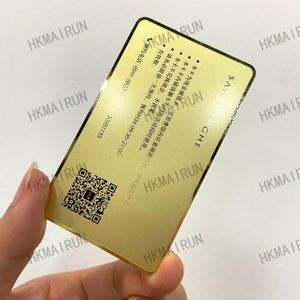 Good Selling Gold <b>Metal</b> Business Cards Laser Cut Brush Matt Business Card <b>Metal</b> - Product Image 6