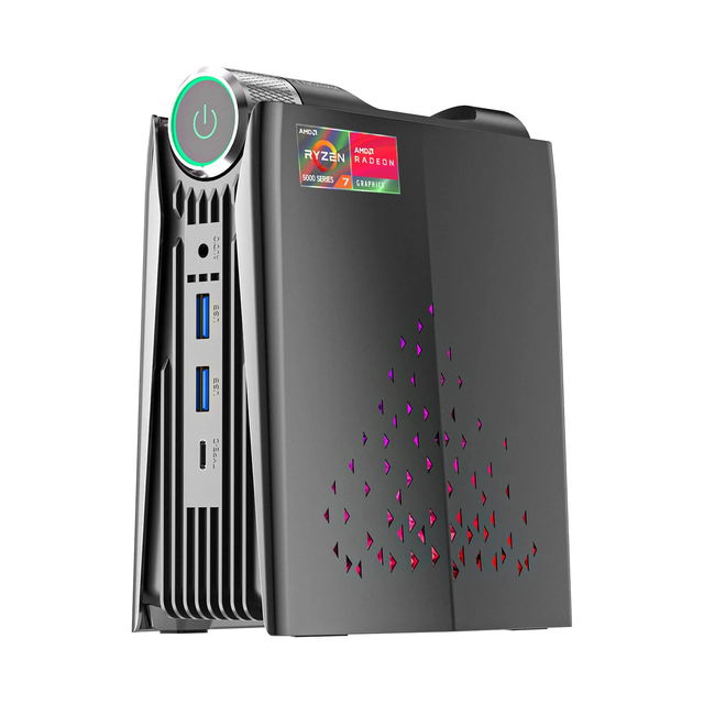 New Arrival AMR5 Mini PC AMD R7 5825U Gaming SSD WIFI 6 M.2 NVME 16GB DDR4 512GB Business Used Win 11 Mini Computer for AU CN