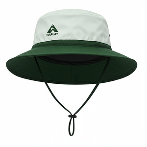 Oem bán buôn biểu tượng tùy chỉnh rộng vành thoáng khí ngoài trời Mũ câu cá, có thể điều chỉnh Polyester gorras thêu xô hat với chuỗi - Product Image 5