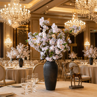 Bouquet de mariée haut de gamme, moderne, fait main, en latex, avec fleurs artificielles de sauge et de salvia blanches et roses, pour mariage et fête