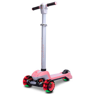 Trotinette électrique pliable Scooter réglable <span class=keywords><strong>pour</strong></span> enfants <span class=keywords><strong>clignotant</strong></span> PU roue enfants Scooter électrique 24V - Product Image 5