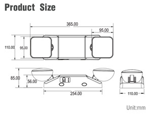 <span class=keywords><strong>2025</strong></span> có thể sạc lại <span class=keywords><strong>LED</strong></span> Twin tại chỗ khẩn cấp ánh sáng treo tường đôi đầu ánh sáng - Product Image 3
