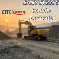 Excavadora Hidráulica SANY SY235C para Pedidos al por Mayor, Brazo y Cucharón Resistentes al Desgaste para Infraestructura, Larga Vida Útil