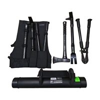 Kit d'outils d'ouverture forcée de porte pour intervention incendie de qualité industrielle, personnalisable OEM, avec sac de transport pour secours d'urgence et de sécurité