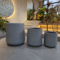 Grands pots en céramique, pots à plantes en pierre fibreuse, design européen, utilisation au sol, décoration de la maison et du jardin, légers, écologiques, capacité de 8 L