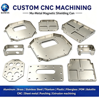 Cache-magnétique EMI RF en aluminium 6061 et Mu-metal fabriqué sur mesure pour PCB et équipements électroniques de communication