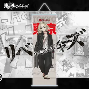 75*30cm tất cả các nhân vật trang trí treo hình ảnh jujutsu kaisen Tokyo revengers Anime tường cuộn Poster
