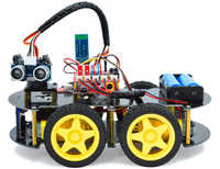 Voiture robot 4x4 éducative STEM pour Arduino/ Mixly/ Scratch, télécommande connectée Bluetooth