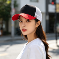 Gorras de Béisbol Deportivas de 5 Paneles con Logotipo Bordado Personalizado, Gorras Trucker de Poliéster y Algodón, Venta al Por Mayor, Unisex para Hombre