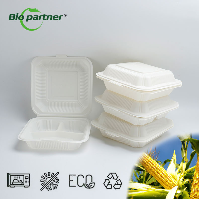 Customized Logo Size Eco Friendly Cornstarch Packaging Restaurant ...