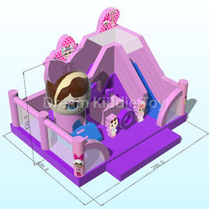 Château <span class=keywords><strong>gonflable</strong></span> pour filles princesse rose avec toboggan, trampoline <span class=keywords><strong>gonflable</strong></span>, aire de jeux <span class=keywords><strong>gonflable</strong></span> pour enfants en plein air - Product Image 6