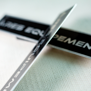 <span class=keywords><strong>Plaque</strong></span> de nom en métal adhésive gravée sur mesure, étiquette en acier inoxydable gravée, autocollant en aluminium brossé, <span class=keywords><strong>plaque</strong></span> signalétique - Product Image 6