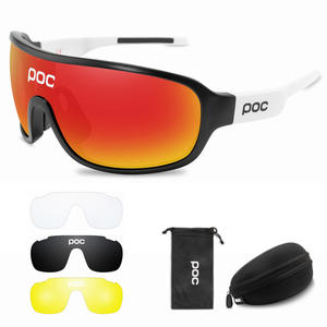 <span class=keywords><strong>Lunettes</strong></span> de vélo de montagne MTB Cycle Eyewear 4 Lentilles Set Cycling Glasses Bike Sport <span class=keywords><strong>POC</strong></span> Sunglasses - Product Image 4