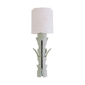 Butée de porte 9x40 D.20 blanche pour butée et arrêt de porte - Product Image 1