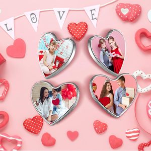 Spille a Forma di Cuore per Sublimazione, Regalo per la Festa della Mamma con Inserti in Alluminio - Product Image 4