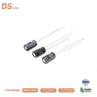 Condensateur électrolytique en aluminium 22uF 25V, à montage traversant, à bornes radiales 4x7mm, faible ESR, polarisé, pour carte de circuit de contrôle d'appareils
