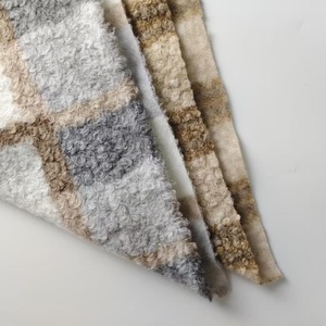 In magazzino bel cerchio di design stampa a punti <span class=keywords><strong>Altay</strong></span> stile sherpa tessuto In pile per la borsa da donna cappotto per la casa tessile - Product Image 6