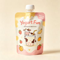 Pochette Doypack à bec verseur personnalisée, anti-fuite, 150 ml, avec bouchon pomme, pour emballages de yaourt – Vente chaude