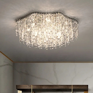 Venta caliente Zeal Lighting Luxury Modern K9 Crystal Chandelier interior Sala de estar iluminación colgante para dormitorio de hotel - Product Image 4