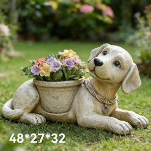 Maceta <span class=keywords><strong>de</strong></span> Óxido <span class=keywords><strong>de</strong></span> Magnesio <span class=keywords><strong>con</strong></span> Diseño Animal Único, Escultura <span class=keywords><strong>de</strong></span> Jardín Personalizada para Patio - Product Image 2
