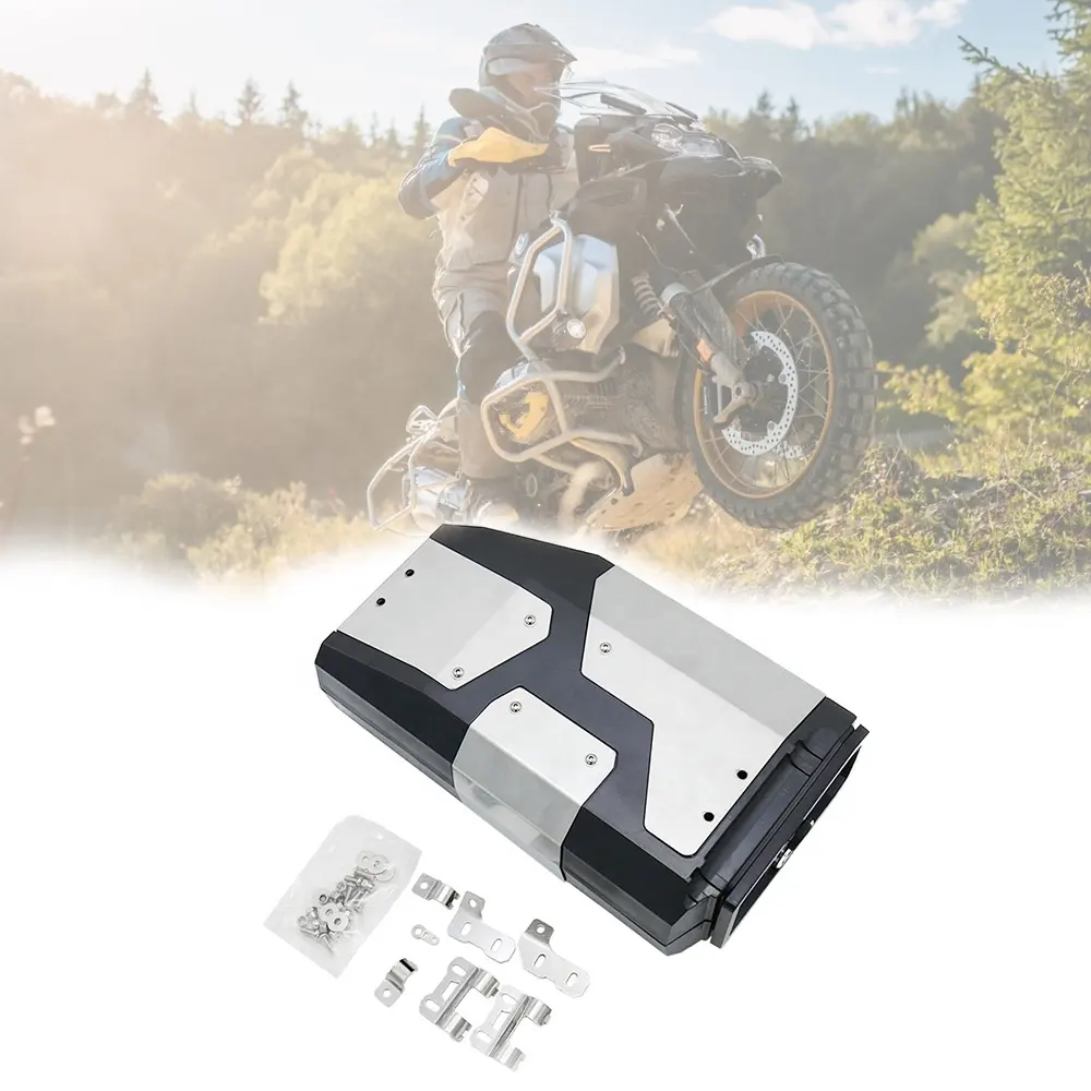 REALZION motosiklet parçaları yan kuyruk taşıyıcı kutusu arka kutu bagaj seyahat kutusu eyer çantası BMW R1200GS R1250GS ADV 2004-2019