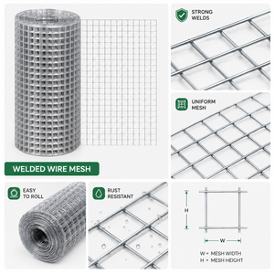 Grillage <span class=keywords><strong>soudé</strong></span> galvanisé direct usine pour le renforcement des planchers chauffants et la couche de béton - Product Image 5