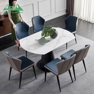 Set di Mobili <span class=keywords><strong>da</strong></span> <span class=keywords><strong>Cucina</strong></span> Stile Nordico Wayon, Tavolo <span class=keywords><strong>da</strong></span> Pranzo Trasformabile Regolabile per Appartamenti e Hotel - Product Image 2