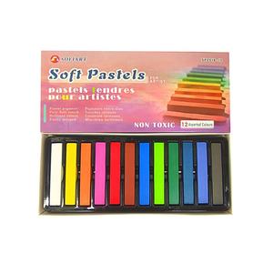 Craies douces carrées en vente flash sur <span class=keywords><strong>Amazon</strong></span>, Craies douces, lot de 12, couleurs assorties - Product Image 1